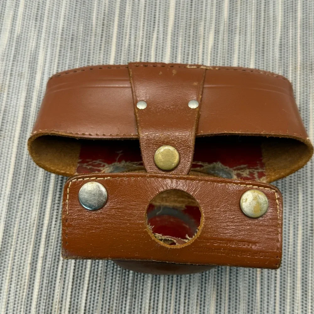 Vintage Ansco Leather‎ Camera Case and Filter Wallet with UV 16 Kodak Filters